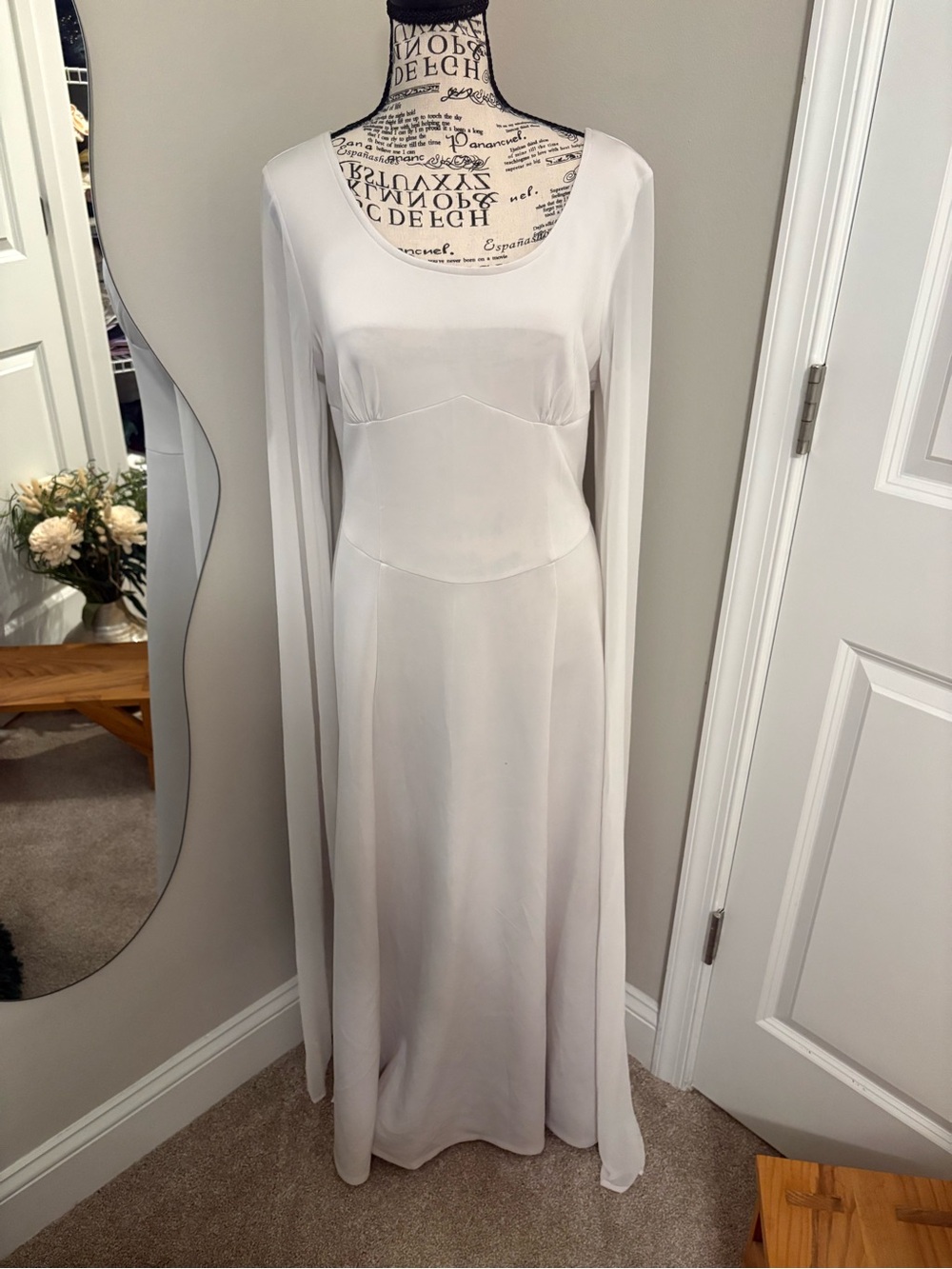 Princess Leia Ceremonial Celebration Gown Cosplay Costume White Large